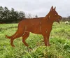 Gartenfigur Hund Schäferhund stehend 57x80cm Gartenstecker Produktbild-Vorschau 2