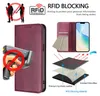 Product marketing image showing a phone case with features and benefits. Produktbild-Vorschau