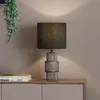 HOME DELUXE Grande lampada da tavolo in vetro YUKI - Grigio Anteprima dell’immagine prodotto 4
