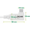 Kabel InLine® USB4, USB-C, kątowy z jednej strony, PD 240W, Podgląd zdjęcia produktu 2
