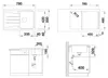 Evier Blanco SONA 45 S 780 x 500 mm anthracite 519662 Voir les images du produit 16