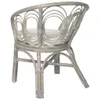 vidaXL Chaise de salle à manger avec coussin Gris Naturel Voir les images du produit 3