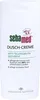 A white bottle of Sebamed Dusch Creme with product information printed on it. Produktbild-Vorschau