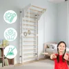 Dětská dřevěná žebříková stěna – bílá montessori žebříková Náhled obrázku produktu 4