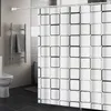 Duschvorhang 180x200cm inkl. Ringe Badewannenvorhang PEVA Produktbild-Vorschau 1