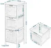 EUGAD Badezimmerschrank schmal, mit 3 abnehmbaren Produktbild-Vorschau 7
