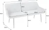 riess-ambiente Design Sitzbank TURIN 160cm braun schwarz Produktbild-Vorschau 13