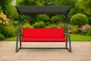 Auflagen für Hollywoodschaukel 170x50 + 170x50 cm Rot Produktbild-Vorschau 5