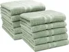 10er Set Handtücher, 50x100 cm, 100% Baumwolle, salbei grün Produktbild-Vorschau 1