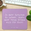Mr. & Mrs. Panda Mouse Pad Spruch Sprachen lernen und Produktbild-Vorschau 2