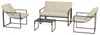 Sweiko Gartenmöbel-Set, 1 Glastisch, 2 Sessel. 1 Sofa, Produktbild-Vorschau 4