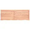 vidaXL Plan de toilette brun clair 140x50x(2-6) cm Bois Voir les images du produit 11
