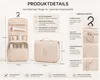 Reise Kulturtasche zum Aufhängen Beige, Kulturbeutel mit Produktbild-Vorschau 4