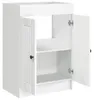 vidaXL Unter dem Waschbecken Badschrank Weiß 56 x 37,5 x 81 Produktbild-Vorschau 4