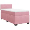 vidaXL Boxspringbett mit Matratze Rosa 90x200 cm Samt Produktbild-Vorschau 3
