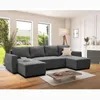 PHARELL 5/6-Sitzer-Panorama-Ecksofa - Anthrazitfarbener Produktbild-Vorschau 2