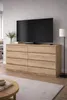 Commode en chêne Sonoma avec tiroirs, 120 cm, 8 tiroirs, Voir les images du produit 4