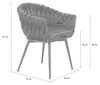 LC Home Esszimmerstuhl Remy, 2er Set Armlehnstühle, Samt Produktbild-Vorschau 3