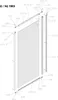 Kermi Nova 2000 Seitenwand, für Ecke, Höhe 1850 mm, Breite Produktbild-Vorschau 3