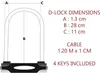 Masterlock 8285EURDPRO Master Lock Bügelschloss Stahl 13mm Anteprima dell’immagine prodotto 4
