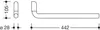HEWI 477.09B200 99 Handtuchhalter Ser 477, matt, Produktbild-Vorschau 2