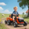 AIYAPLAY Elektrischer Kinder Traktor 3-Gang mit Anhänger, 2 Produktbild-Vorschau 2