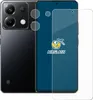 A smartphone with a screen protector laid out next to it, showcasing the product and its accessories. Produktbild-Vorschau