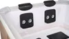 Close-up view of the interior of a hot tub, showing the jets and headrests. Náhled obrázku produktu