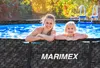 A woman and a child are in an above-ground pool on a sunny day. Produktbild-Vorschau