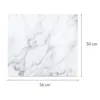 A marble-patterned glass board with dimensions indicated. Anteprima dell’immagine prodotto