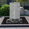 vidaXL Gartenbrunnen mit Pumpe Edelstahl 76 cm Dreieckig Produktbild-Vorschau 9