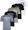 JACK&JONES Herren T-Shirt, 5er Pack - JJLEOGRA TEE CREW Produktbild-Vorschau 1