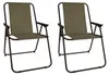 2 pièces Chaise de camping Chaise pliante Tissu Oxfort Voir les images du produit 1