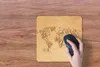 MuchoWow® Mauspad Mousepad Weltkarte - Vintage - Papyrus Produktbild-Vorschau 3