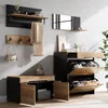 STILVORA Garderoben-Set mit Schrank, Spiegel und Hutablage, Produktbild-Vorschau 3