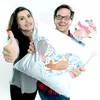 Mr. & Mrs. Panda Kissen 40x40 Hochzeit Mäuse Herz - Weiß - Produktbild-Vorschau 5