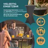 CASARIA® Stehtisch mit Husse 70cm Klappbar Grau Rund Holz Produktbild-Vorschau 2