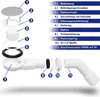 VILSTEIN Ablaufgarnitur Duschwanne 90mm, Siphon mit Produktbild-Vorschau 4