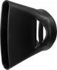 A black hair dryer nozzle attachment is shown against a white background. Produktbild-Vorschau