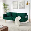 MODFU Moderner Sammet-Zweiersofa, 3-stufige verstellbare Produktbild-Vorschau 1