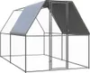 A chicken coop made of galvanized steel with a gray roof. Anteprima dell’immagine prodotto