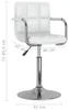 vidaXL Barhocker Weiß Kunstleder Produktbild-Vorschau 8