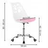 Springos® Bürostuhl Drehstuhl Weiß/Rosa Ergonomisch Produktbild-Vorschau 10