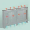 Relaxdays Heizkörperverkleidung Lamellen, HBT 83x152x19 cm, Produktbild-Vorschau 8
