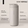 Thermobecher Edelstahl 350ml Beige Kaffee Becher Trinkbecher Isolierbecher Tee Vinsun Produktbild-Vorschau