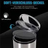 HOMCOM 30L Mülleimer Treteimer aus Edelstahl, Abfalleimer Produktbild-Vorschau 4