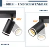 ZMH LED Deckenstrahler 2 Flammig Schwarz GU10 Schwenkbar Produktbild-Vorschau 3