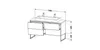 Waschtischunterbau XSQUARE 778x1400x548mm nordic weiß Produktbild-Vorschau 2