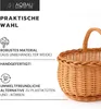 Panier tressé noir avec anse, grand, idéal pour les courses Voir les images du produit 5