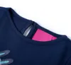 vidaXL Camicia a maniche lunghe per bambini blu navy 104 Anteprima dell’immagine prodotto 2